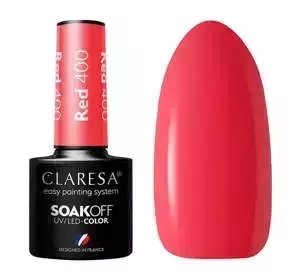 Claresa hybrydowy lakier do paznokci Red 400 5 g