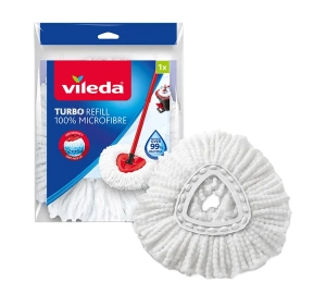 Vileda Turbo 100% Microfibre Refill wkład do mopa obrotowego sznurkowego 1 sztuka