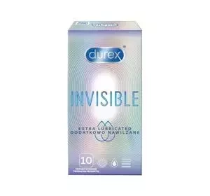 Durex Invisible Extra Lubricated prezerwatywy 10 szt