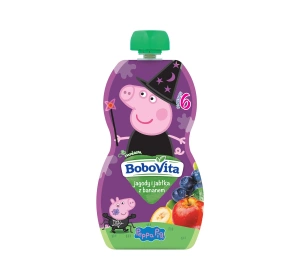 BoboVita owocowy mus dla dzieci po 6 miesiącu życia Jagody i Jabłka z Bananem 100 g