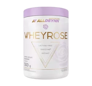 Allnutrition Alldeynn Wheyrose białko suplement diety White Chocolate Raspberry 500 g