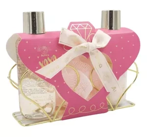 Aurora Xoxo White Tea zestaw prezentowy żel pod prysznic 150 ml + balsam 150 ml + gąbka pod prysznic
