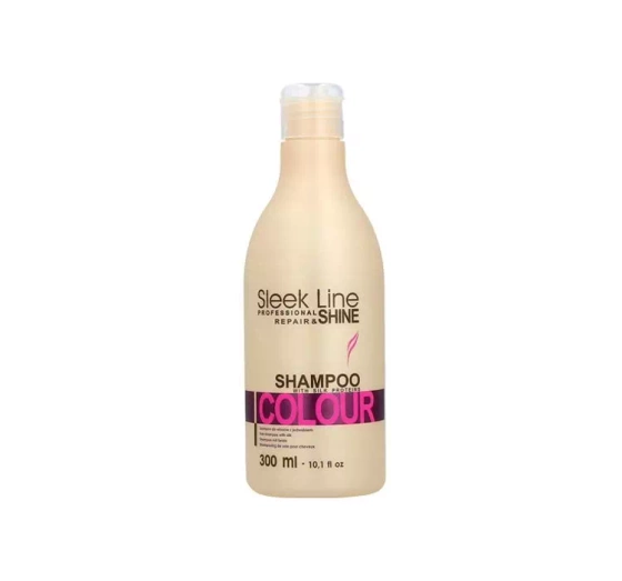 Stapiz Sleek Line Colour szampon do włosów farbowanych z jedwabiem 300ml