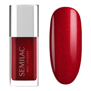 Semilac klasyczny lakier do paznokci 125 Shiny Red 9 ml