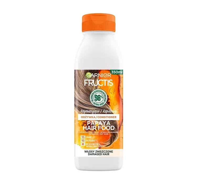 Garnier Fructis Papaya Hair Food regenerująca odżywka do włosów 350ml