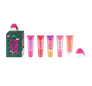 Essence Juicy Bomb Xmas Edition zestaw zapachowych błyszczyków do ust 5 x 10 ml