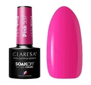 Claresa hybrydowy lakier do paznokci Pink 537 5 g
