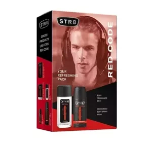 STR8 Red Code zapachowy spray z atomizerem 85 ml + dezodorant spray 150 ml