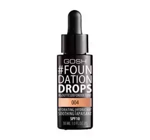 Gosh #Foundation Drops wegański podkład do twarzy 004 Natural 30 ml