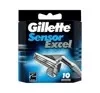 Gillette Sensor Excel wkłady do maszynki do golenia dla mężczyzn 10 sztuk