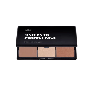 Wibo 3 Steps paleta do konturowania twarzy Dark 10 g