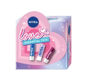 NIVEA Love Essential Trio zestaw pomadek ochronnych 3 x 4,8 g
