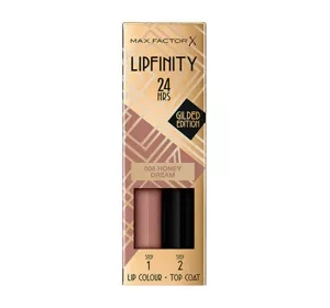 Max Factor Lipfinity pomadka 008 Honey Dream 2,3 ml + Top Coat 1,9 g