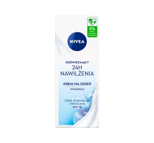 NIVEA 24h Nawilżenia odświeżający krem do twarzy na dzień SPF15 50 ml
