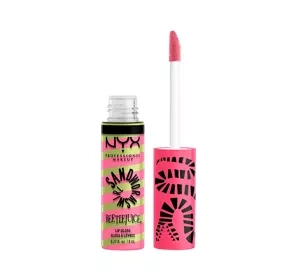 NYX Professional Makeup × Beetlejuice Sandworm Swirl błyszczyk do ust 01 Pink + Green 10 ml
