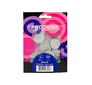 Staleks Pro Pododisc wymienne polerki na gąbce do dysku do pedicure L/25 mm 25 sztuk