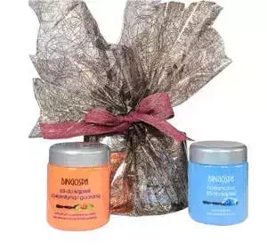 BINGOSPA zestaw prezentowy do kąpieli sól z L-Karnityną i Guaraną 580 g + sól Blue Ocean 580 g