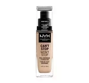 NYX Professional Makeup Can't Stop Won't Stop podkład kryjący 06.3 Warm Vanilla 30 ml