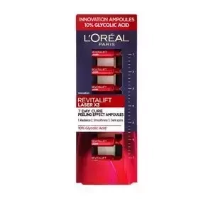 LOREAL REVITALIFT LASER X3 7-DNIOWA KURACJA W AMPUŁKACH O EFEKCIE PEELINGU 7ML