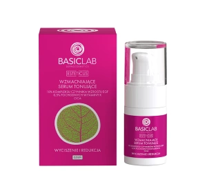 BasicLab Esteticus wzmacniające serum tonujące 10% kompleksu czynnika wzrostu EGF Wyciszenie i Redukcja 15 ml