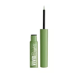 NYX Professional Makeup Vivid Brights eyeliner w płynie 02 Ghosted Green 2 ml