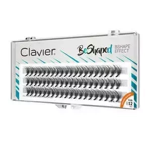 Clavier Beshaped kępki sztucznych rzęs 12 mm skręt B