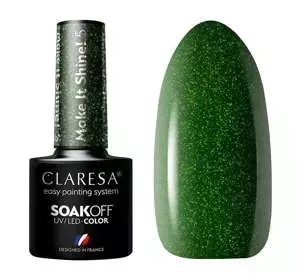 CLARESA SOAK OFF LAKIER HYBRYDOWY MAKE IT SHINE 5 5G
