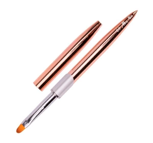 Molly Nails pędzelek do żelu Owalny Golden nr 6 1 sztuka