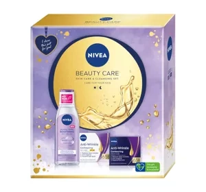NIVEA Beauty Care zestaw krem na dzień 65+ + krem na noc + płyn micelarny
