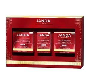 Janda My Clinic zestaw kosmetyków Nici Kolagenowe 50+ krem na dzień 50 ml + krem na noc 50 ml + krem pod oczy 15 ml