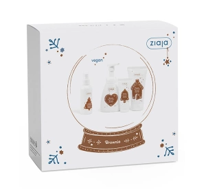 Ziaja Brownie zestaw prezentowy do pielęgnacji ciała żel pod prysznic 160 ml + pianka 250 ml + mgiełka 100 ml + krem do rąk 50 ml