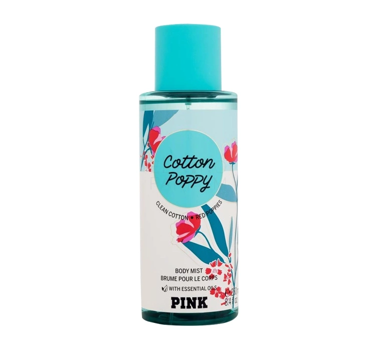 victoria's secret pink - cotton poppy mgiełka do ciała 250 ml    