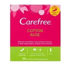 Carefree Cotton Aloe wkładki higieniczne 56 sztuk