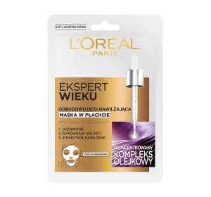 L'Oréal Paris Ekspert Wieku odbudowująca maska na tkaninie 55+ 30 g