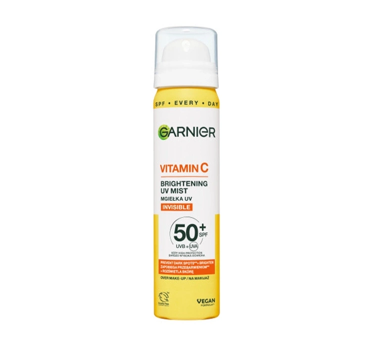 Garnier Vitamin C mgiełka UV SPF50+ spray na makijaż Invisible 75ml