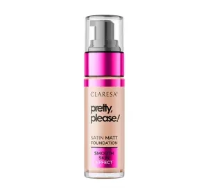Claresa Pretty, Please! podkład do twarzy o satynowo-matowym wykończeniu 06 Tan 33 g