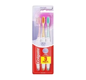 Colgate High Density Gum Care szczoteczka do zębów Ultra Soft 3 sztuki
