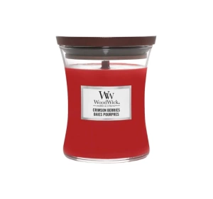 Woodwick Small Jar Candle świeca zapachowa Crimson Berries 85 g