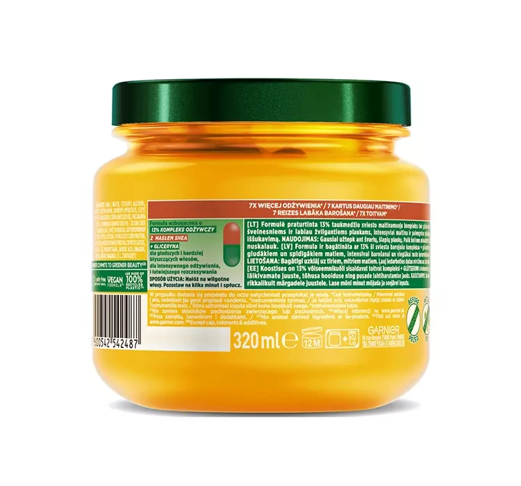 Garnier Fructis Oil Repair 3 Butter odżywcza maska do włosów 320ml