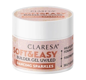 Claresa Soft & Easy żel budujący Dancing Sparkles 90 g