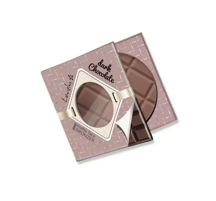 Lovely Dark Chocolate matowy bronzer do twarzy