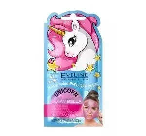 Eveline Unicorn Glow Bella holograficzna maseczka peel-off matująco oczyszczająca 7ml