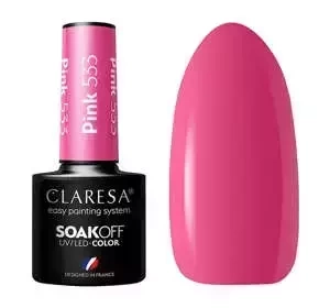 Claresa hybrydowy lakier do paznokci Pink 533 5 g