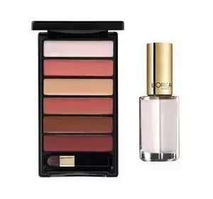 L'Oréal Paris Color Riche zestaw paleta pomadek nude + lakier do paznokci 961