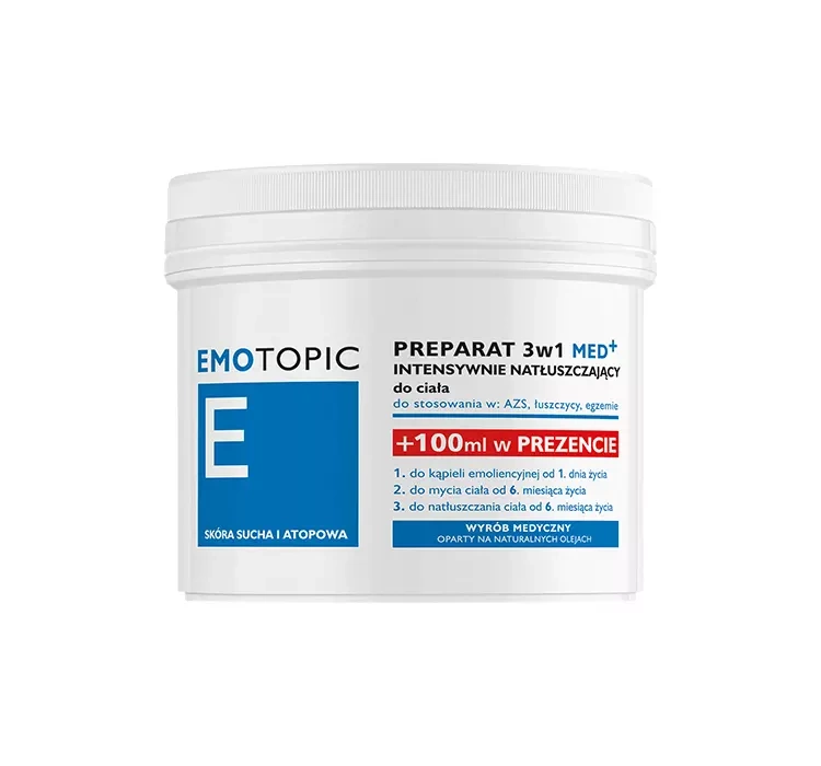 Emotopic Med+ intensywnie natłuszczający preparat 3w1 500ml