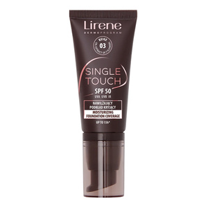 Lirene Single Touch nawilżający podkład kryjący SPF50 03 Beige 30 ml