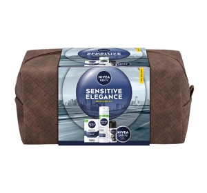 NIVEA MEN Sensitive Elegance zestaw kosmetyków dla mężczyzn z elegancką kosmetyczką