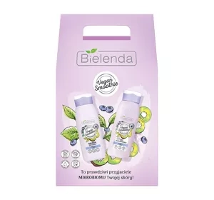 Bielenda Vegan Smoothie Borówka & Kiwi zestaw kosmetyków żel pod prysznic 400 ml + balsam do ciała 400 ml