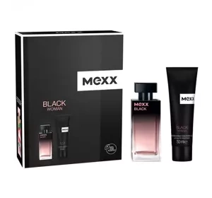 Mexx Black Woman woda toaletowa spray 30 ml + żel pod prysznic 50 ml