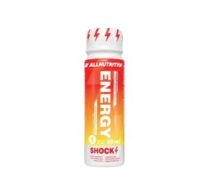 Allnutrition Shock Energy napój przedtreningowy z kofeiną, tauryną i jabłczanem cytruliny 80 ml